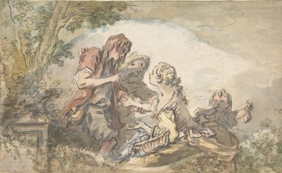 De waarzegster, 18e eeuw door François Boucher
