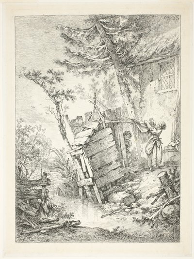 De wasvrouw door François Boucher