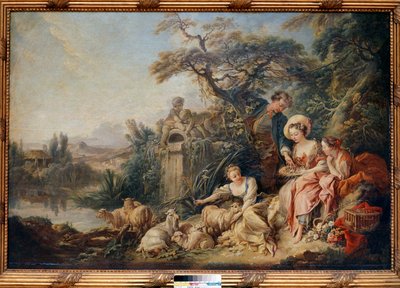 Het nest of geschenken van de herder door François Boucher