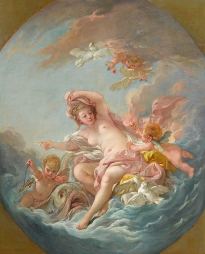 Venus die uit de golven oprijst, ca. 1766 door François Boucher