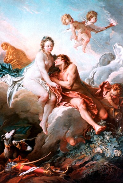 Venus en Mars, ca. 1725-1770 door François Boucher