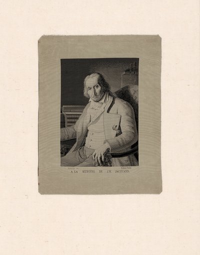 Portret van Joseph Marie Jacquard (1752-1834) door François Carquillat