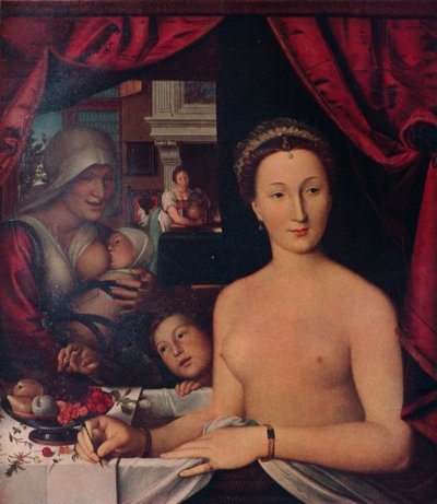 Dame in bad door François Clouet