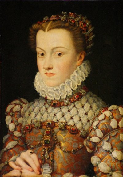 Elisabeth van Oostenrijk 1554-1592, Koningin van Frankrijk, ca 1571-1572 door François Clouet