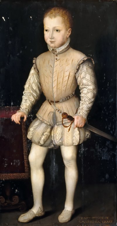Hendrik IV van Frankrijk als kind door François Clouet