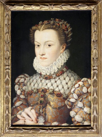 Portret van Elisabeth van Oostenrijk door François Clouet