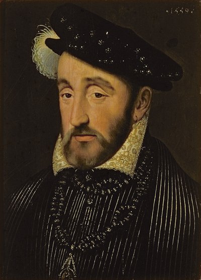 Portret van Henri II van Frankrijk (1519-59), 1559 door François Clouet