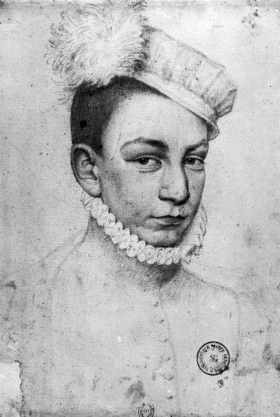 Portret van Koning Karel IX van Frankrijk, 1561 door François Clouet