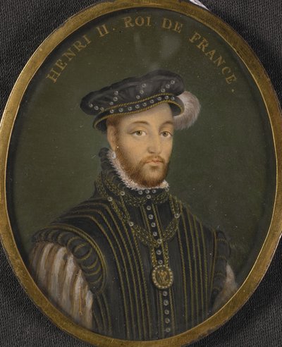 Portret van Koning Hendrik II van Frankrijk Kopie door François Clouet