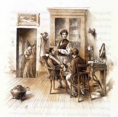 Barbier. Illustratie van 