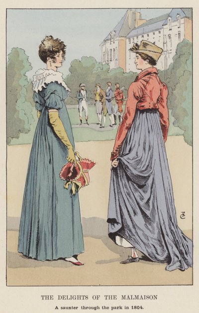 De geneugten van de Malmaison, een wandeling door het park in 1804 door François Courboin