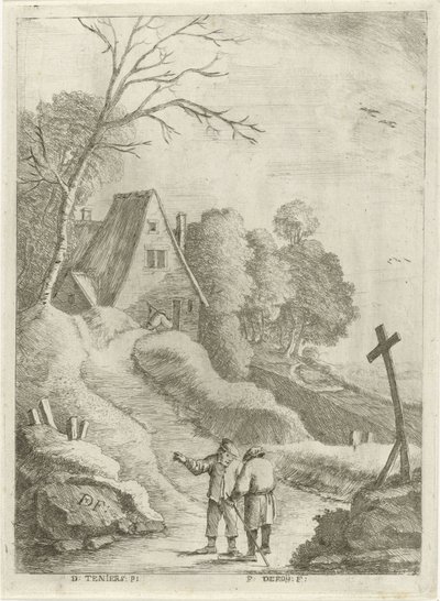 Heuvelachtig landschap door François Deroy