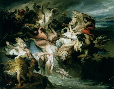 De Nederlaag van de Teutonen en de Cimbri door Gaius Marius (c.157-86 v.Chr.) door François Joseph Heim