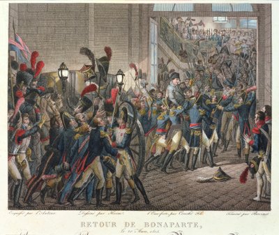 De Terugkeer van Napoleon I (1769-1821) naar de Tuilerieën, 20 maart 1815 door François Joseph Heim