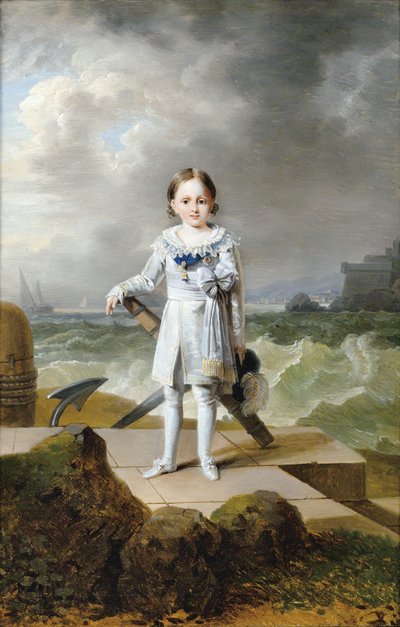 Portret van Prins Napoléon Louis Bonaparte 1804-1831, ca. 1810 door François Joseph Kinson