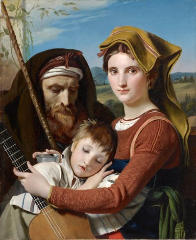 Romeinse Herder Familie in de Campagna door François Joseph Navez