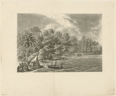 Tropisch landschap door François Joseph Pfeiffer (II)