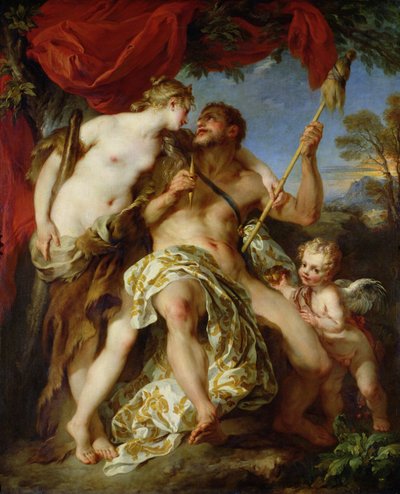 Hercules en Omphale, 1724 door François Lemoyne