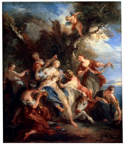 De Verkrachting van Europa, ca. 1725 door François Lemoyne