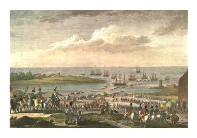 Inscheping van de Engelsen in Nederland, 30 november 1799, ca. 1850 door François Louis Couché