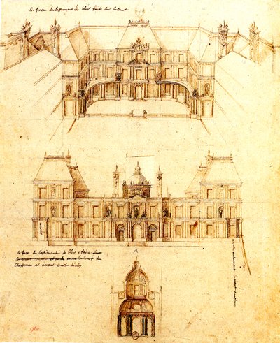 François Mansart, project voor Blois - Cosperec 1998 p. 160 door Francois Mansart