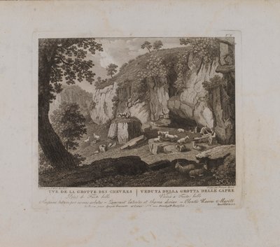 Uve (sic) van de Grotte des Chevres (nr. X) door François Morel