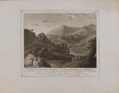 Uve (sic) van het klooster van St. Cosimato (nr. II) door François Morel