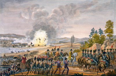 De Franse terugtocht na de Slag bij Leipzig, Duitsland, 19 oktober 1813 door François Pigeot