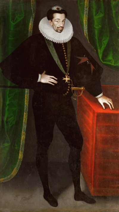 Portret van Hendrik III van Frankrijk, Koning van Polen en Groothertog van Litouwen door François Quesnel