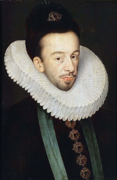 Portret van Hendrik III van Frankrijk, koning van Polen en groothertog van Litouwen door François Quesnel