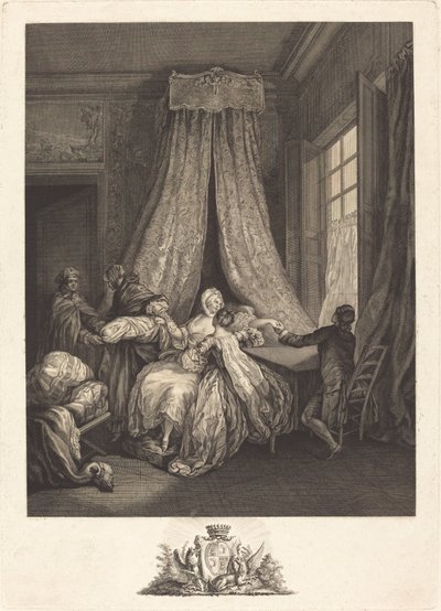 De Vrucht van de Geheime Liefde door François Voyez after Pierre Antoine Baudouin