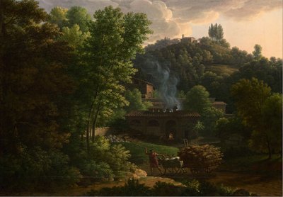 Italiaans landschap door Francois-Xavier Fabre