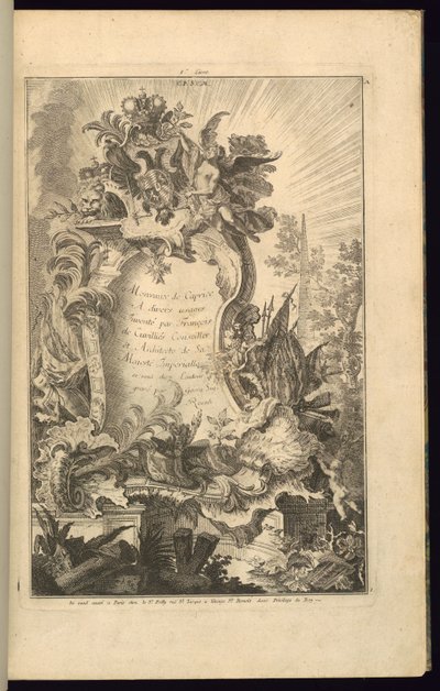 Ontwerp voor Cartouche door François de Cuvilliés the Elder
