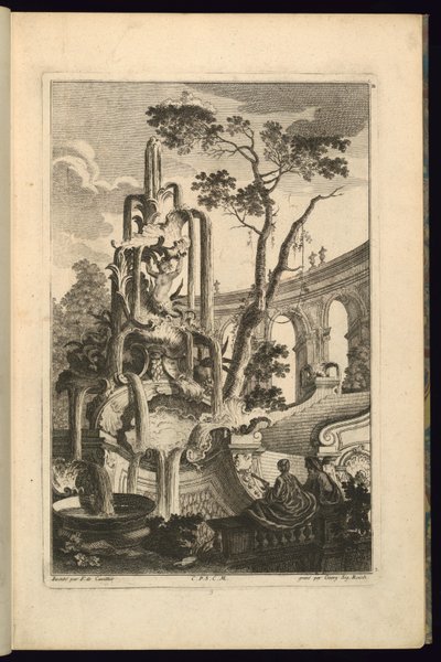 Ontwerp voor Fontein met een Koppel door François de Cuvilliés the Elder