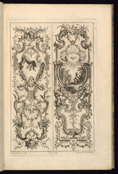 Ontwerp voor Twee Panelen door François de Cuvilliés the Elder