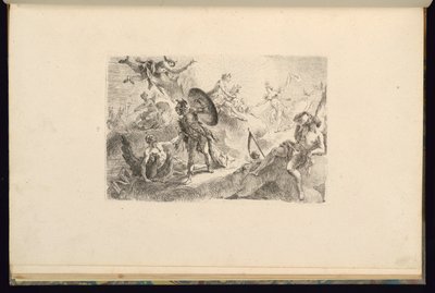 Ontwerp met Apollo door François de Cuvilliés the younger