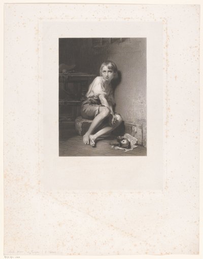 Lodewijk XVII in de tempel door François de Meersman