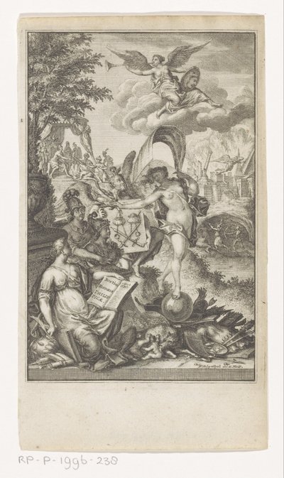 Allegorie op de overwinning op Macedonië door François van Bleyswijck