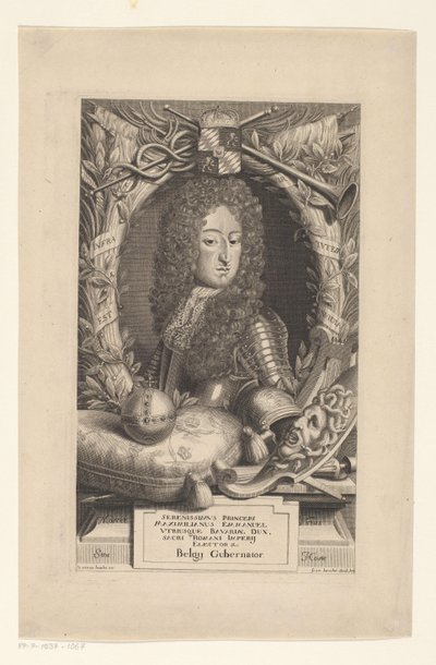 Portret van Maximilian Emanuel keurvorst van Beieren door Frans Bouche