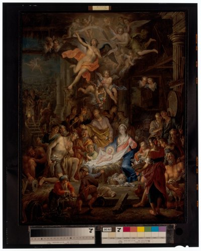 De aanbidding van de herders door Frans Christoph Janneck