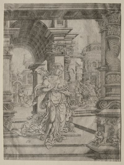 De Dood van Lucretia door Frans Crabbe van Esplegem