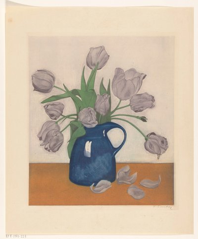 Tulpen in een kan door Frans Everbag (signed by artist)