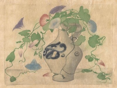 Winde in een kan van aardewerk door Frans Everbag (signed by artist)