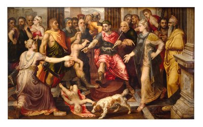 Oordeel van Salomo door Frans Floris