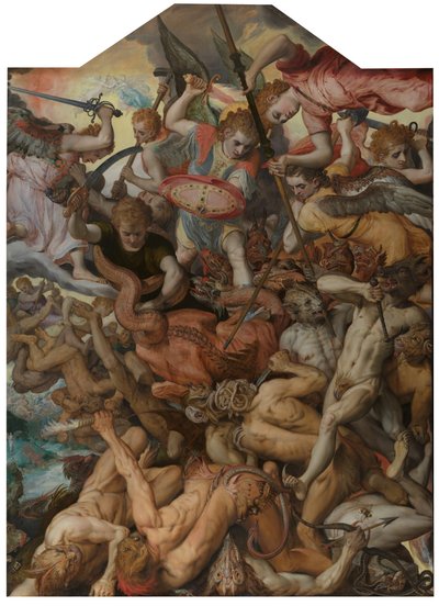 De val van de Rebel Angels door Frans Floris