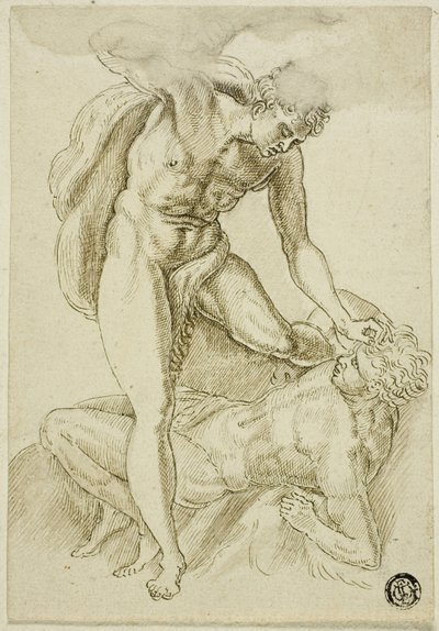 Kaïn Doodt Abel door Frans Floris I