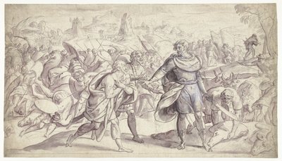 Jozua stuurt boodschappers naar Ai (Historie van Jozua) door Frans Francken (I)