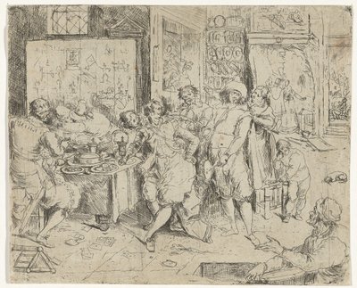 De verloren zoon verkwist zijn erfenis door Frans Francken (III)