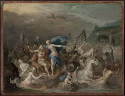 De Triomf van Neptunus en Amphitrite door Frans Francken