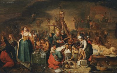 De Keuken van de Heksen, Vroeg 17e eeuw door Frans Francken the Younger